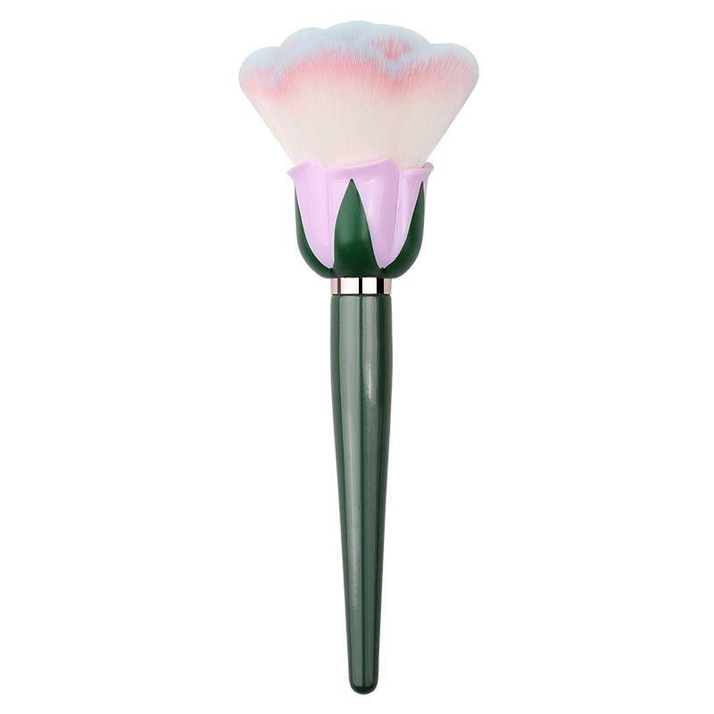 Oversized Single Wood Nail Dust Makeup Brush