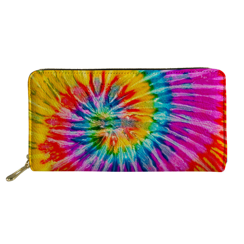 Printed Vintage Lady Zip Clutch