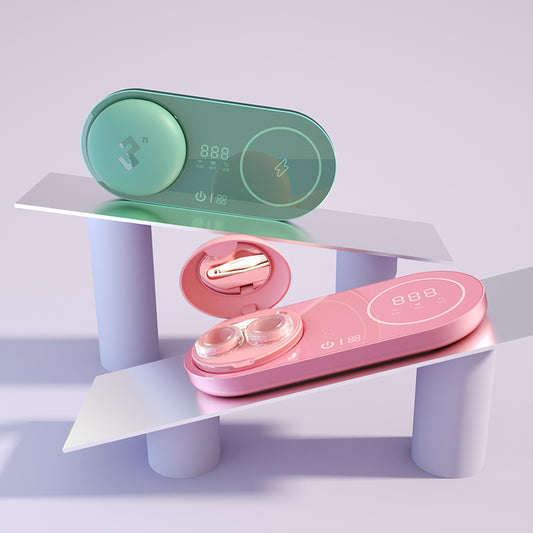 Contact Lens Cleaning Machine Ultrasonic Cleaner Colorful Lens Cleaner Washing Case Cleaning Tools With Phone Wireless Charge