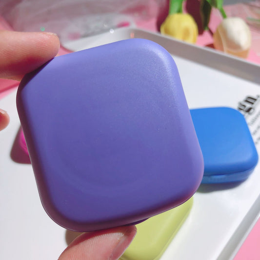 Candy Color Square Mini Contact Lens Case