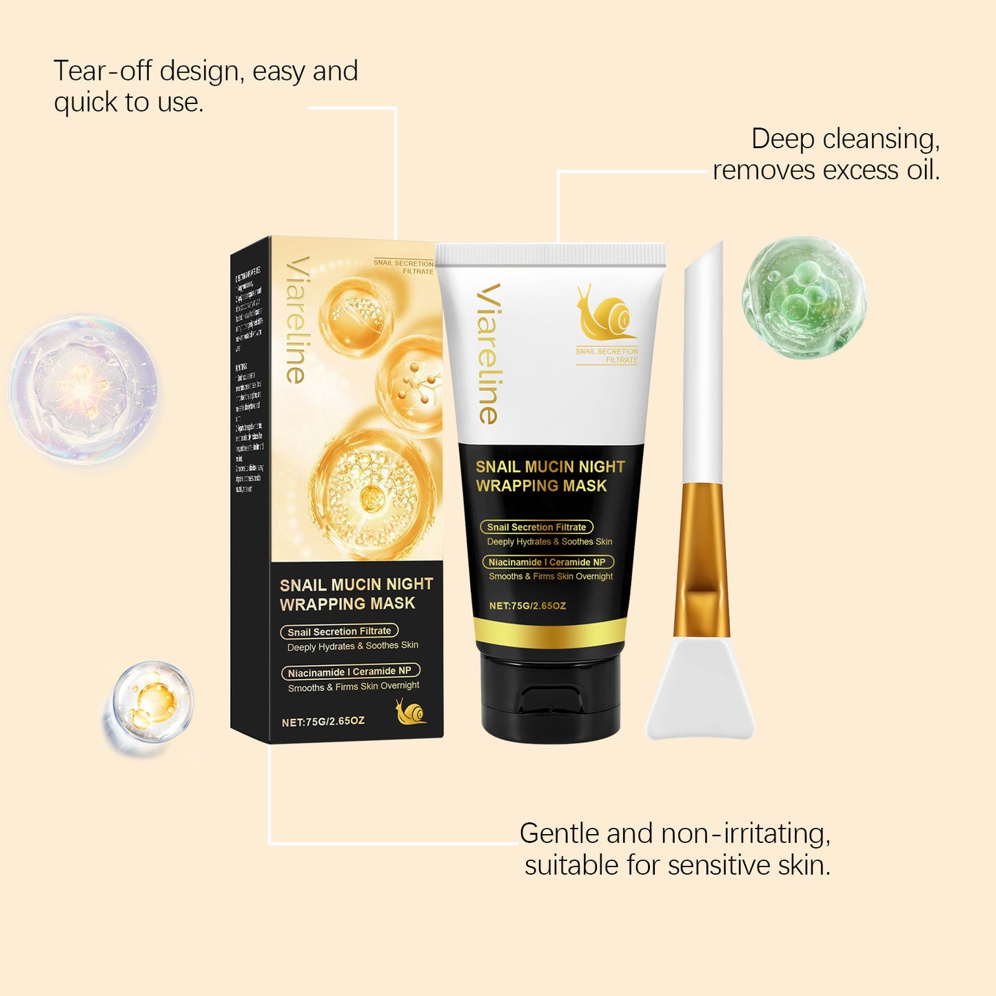 Turmeric Sleep Mask Gentle Hydrating Exfoliating