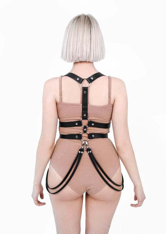 Belt Accessories Adjustable Leather Belt Strap Leather Harness