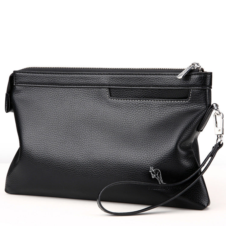 Men's soft leather clutch