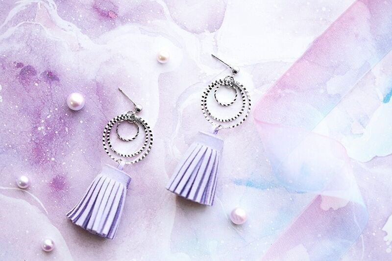 Macaron earrings female ear clip