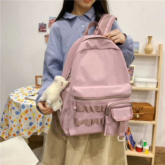 Simple Backpack Japanese Backpack Soft Girl School Bag