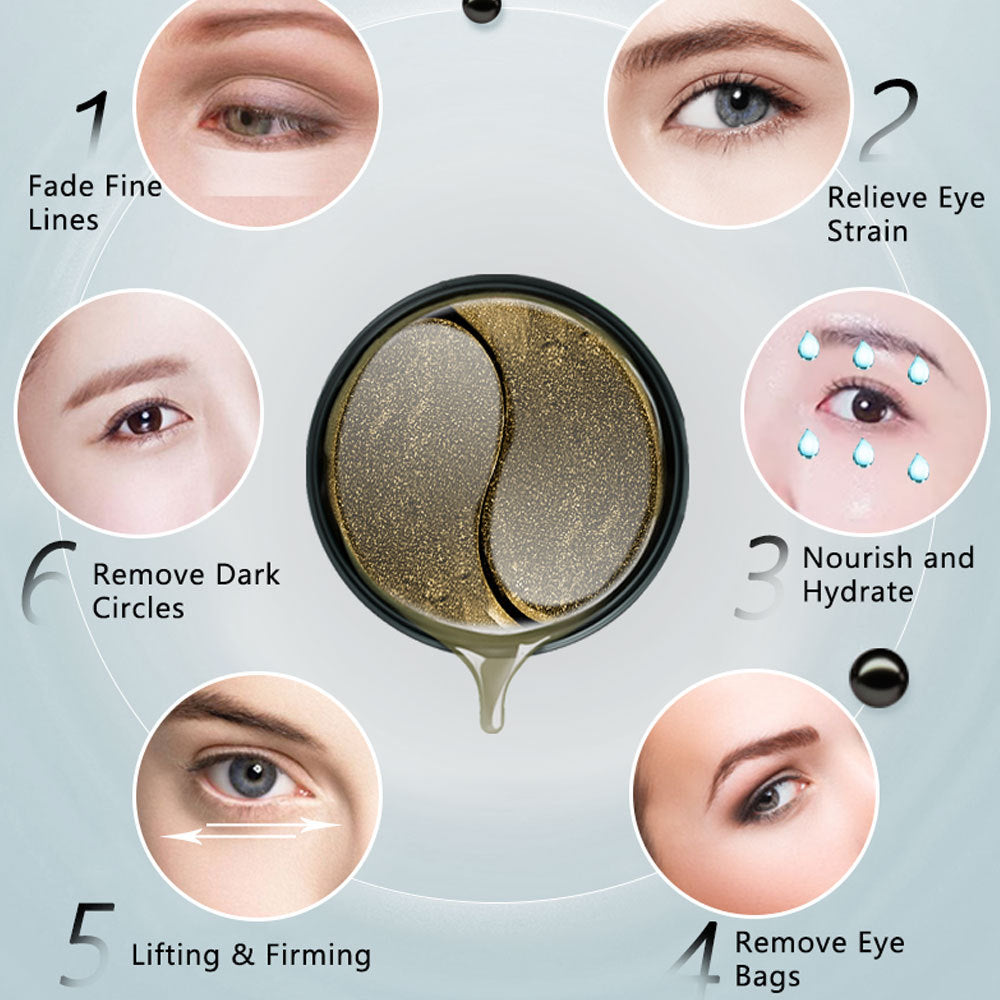 Black Pearl Eye Mask With Gel Crystal Moisturizing