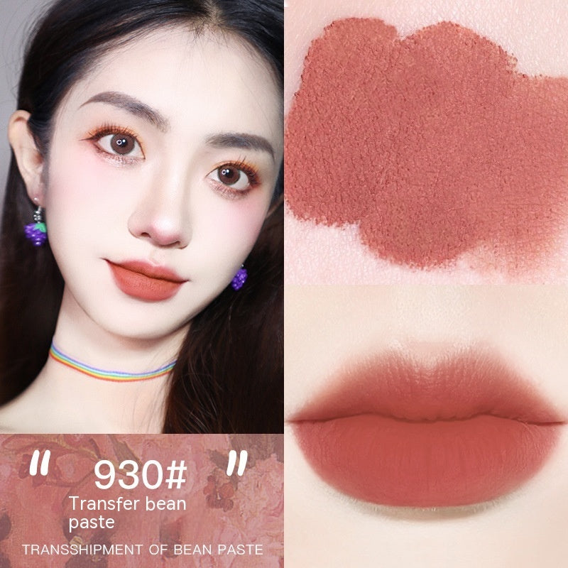 Canned Lip Mud Transparent Red Thin Persimmon Color