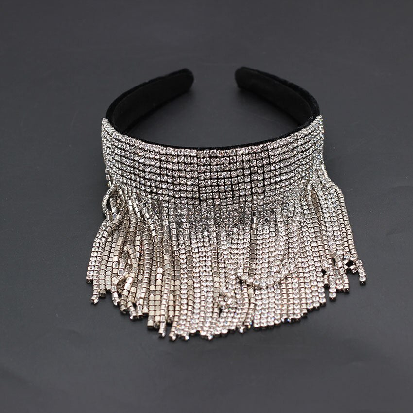 Tassel diamond pearl gift Bridal Hair Ornament
