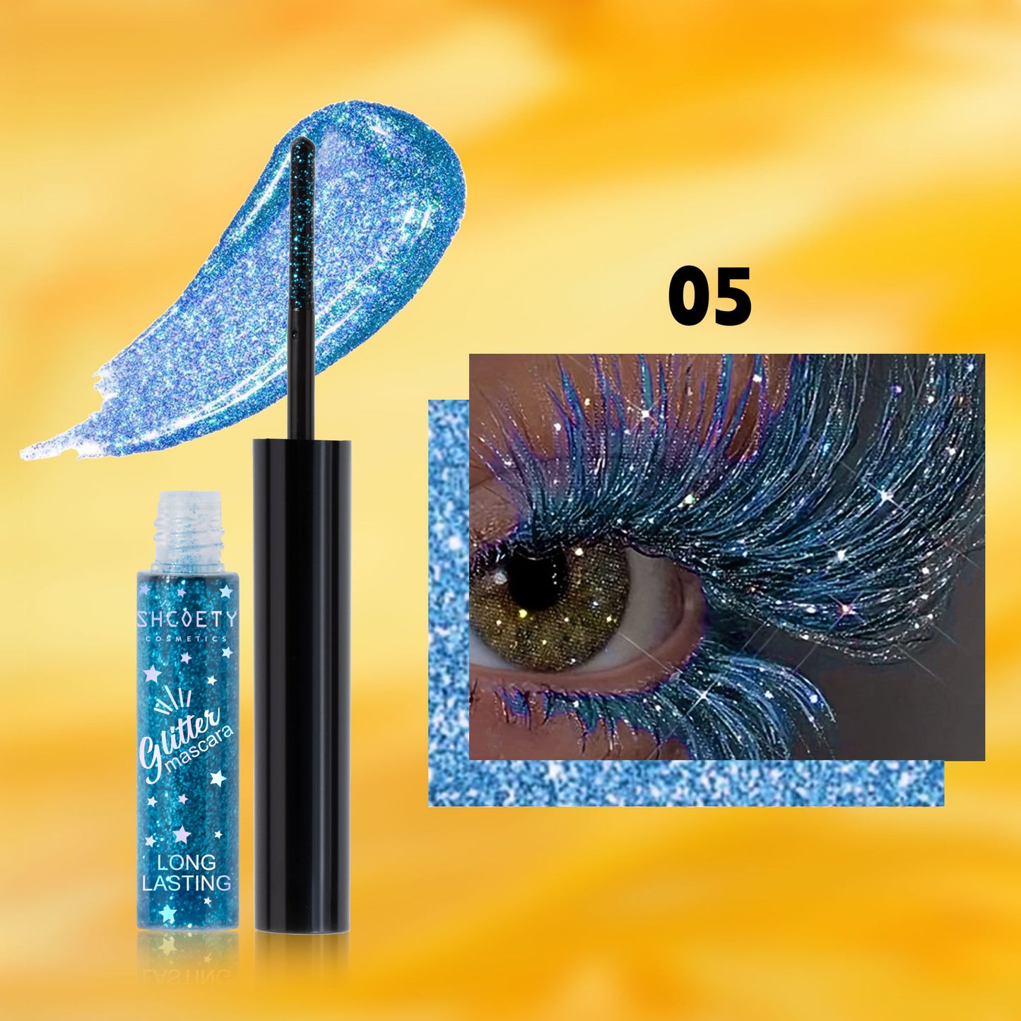 Color Mascara 5 Colors Waterproof Not Smudge