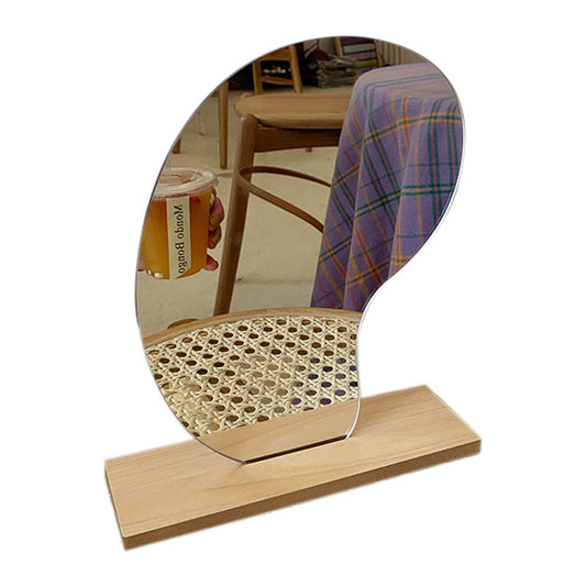 Irregular makeup mirror