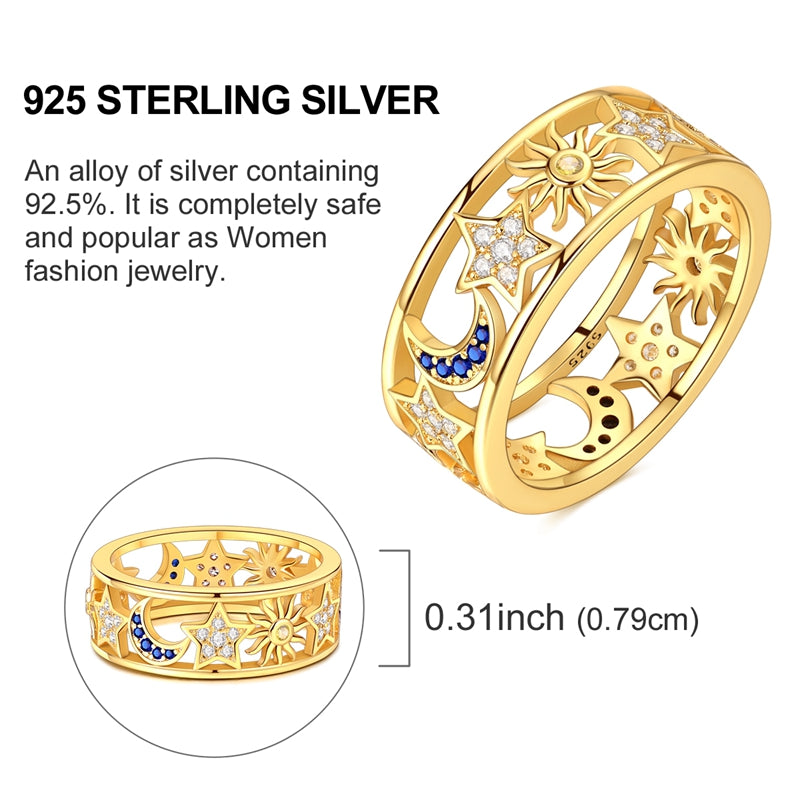 Color-Block Titanium Steel Ring For Women Non-Fading Jewelry