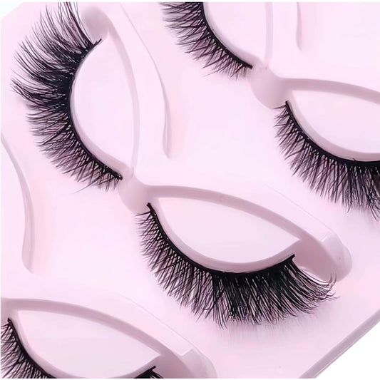 5 Pairs False Lashes Eyelashes Extension Cluster, Faux Mink Fluffy Long Full Look Eye Bottom, Dramatic Cosmetic Makeup