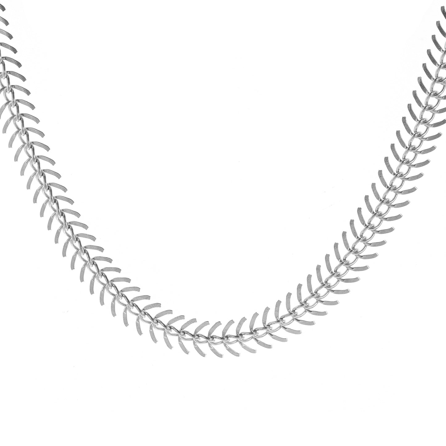 Fishbone Aircraft Chain Necklace Women's Short Necklace