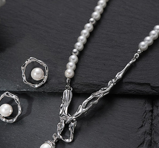 New Lava Irregular Pearl Necklace For Women
