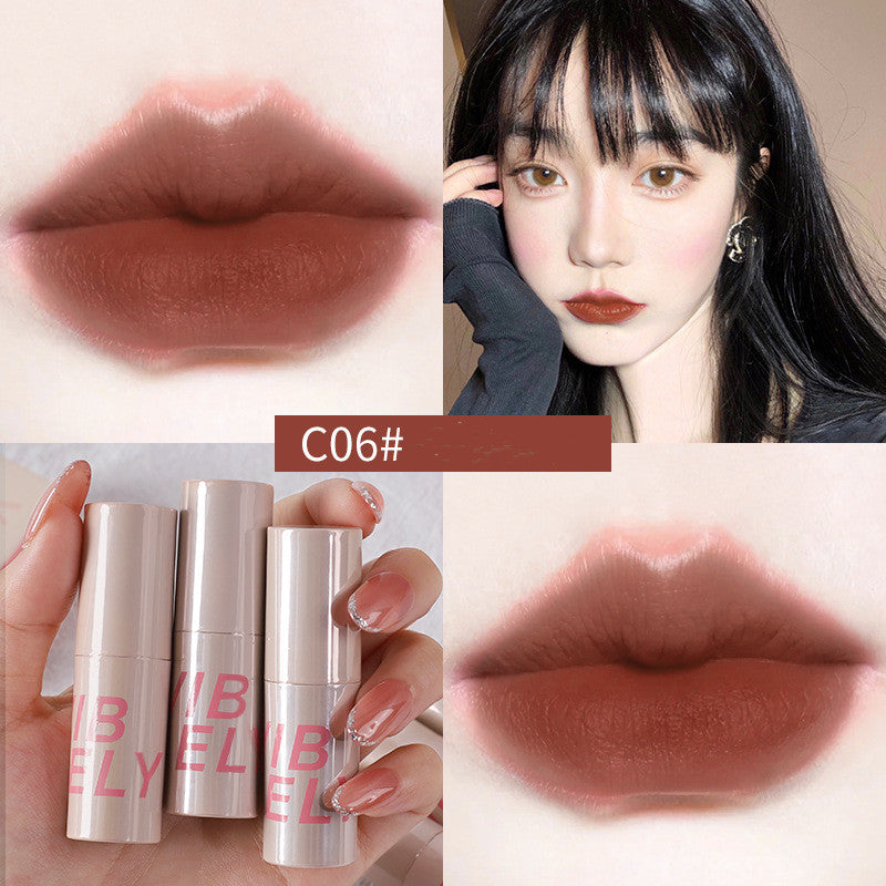 VIBELY Small Fat Pier Velvet Matte Finish Lip Mud Internet Celebrity Live Broadcast Popular Student Lip Paint Lipstick