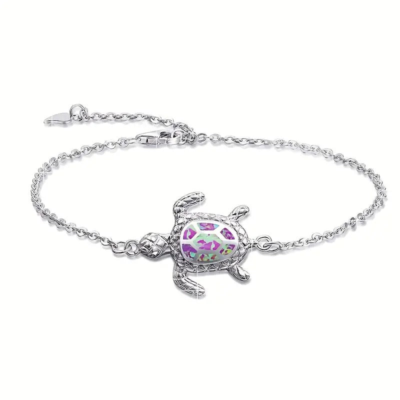 Hawaii Ocean Turtle Anklet Opal Anklet