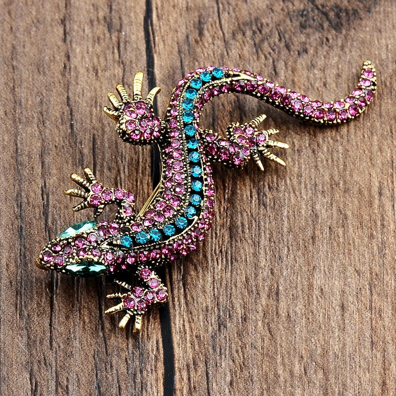 Suit brooch lizard pin clothes accessories