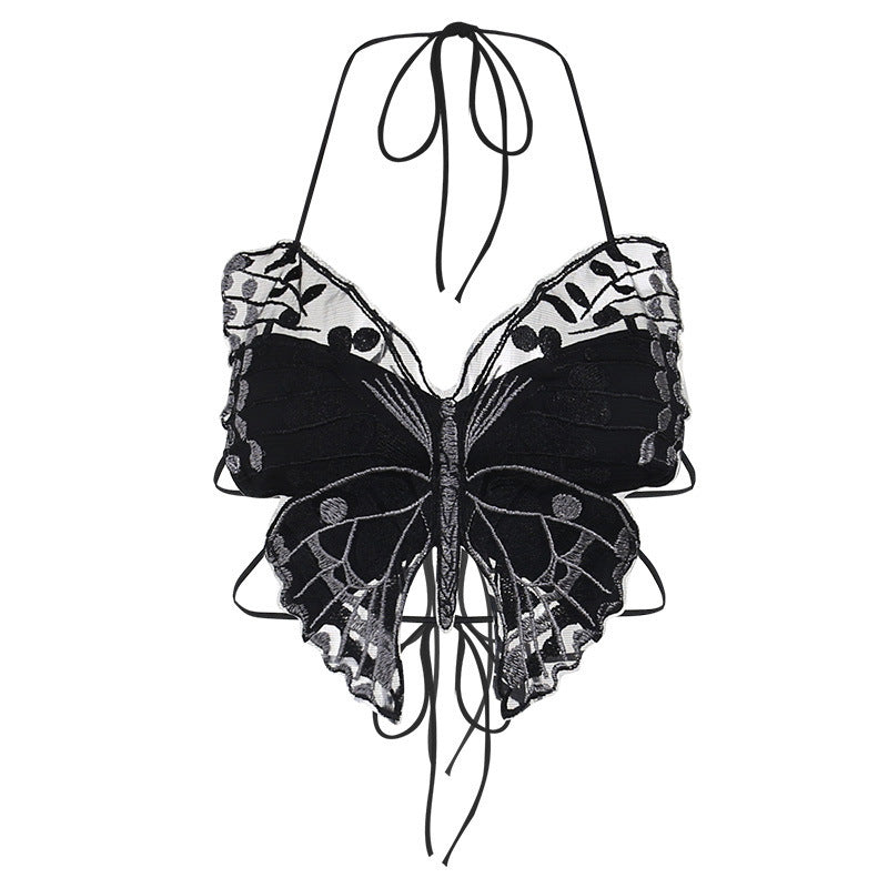 New Summer Womens Butterfly Lace Camisole