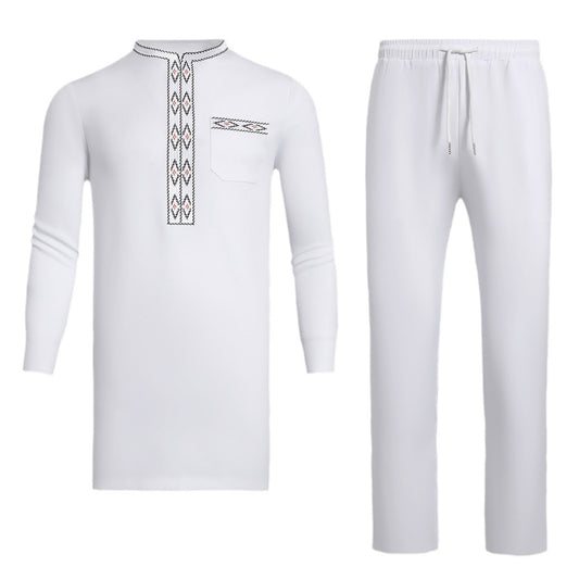 African Men's Ethnic Suit High Quality Embroidery