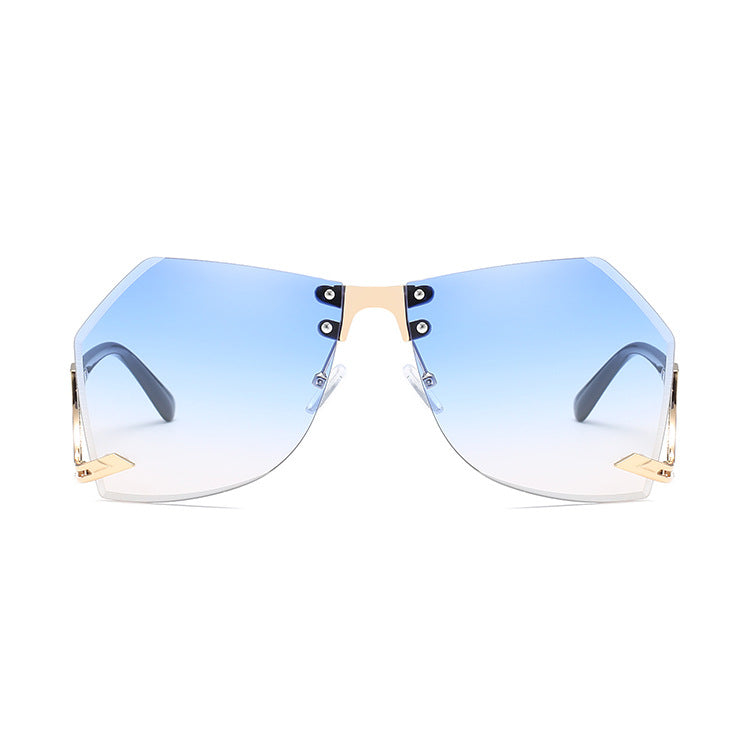 Irregular Rimless Sunglasses Women