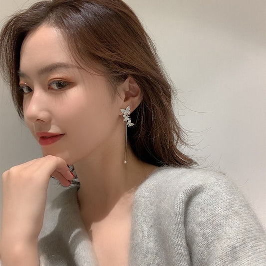 Temperament Earrings Female Net Red Ear Bone Clip Earrings