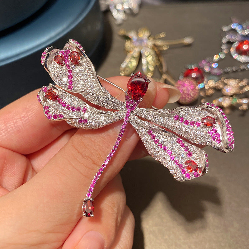 Freshwater Pearl Faux Enamel Painted Butterfly Brooch