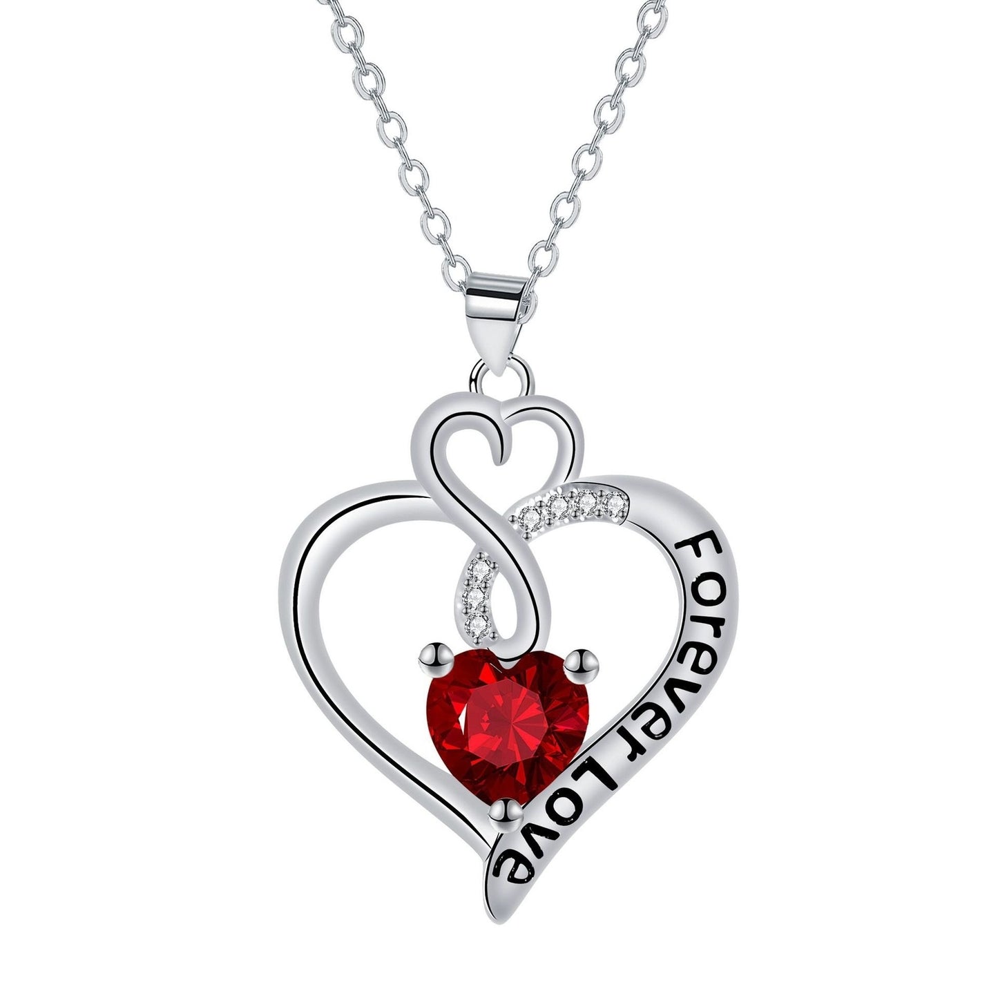 Heart-to-heart Necklace For Women Clavicle Chain Jewelry