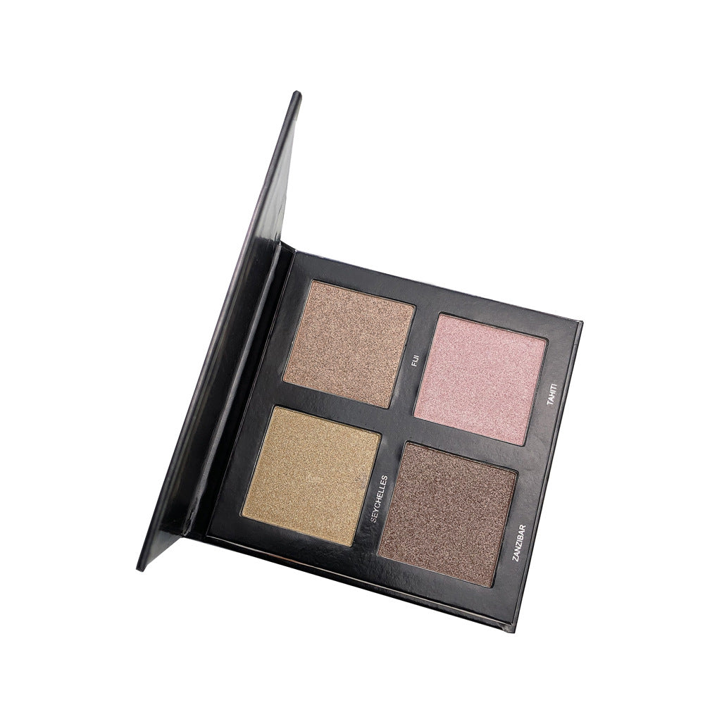 Fashion 4 Color Highlight Powder Repair Powder 3D Highlight Eye Shadow