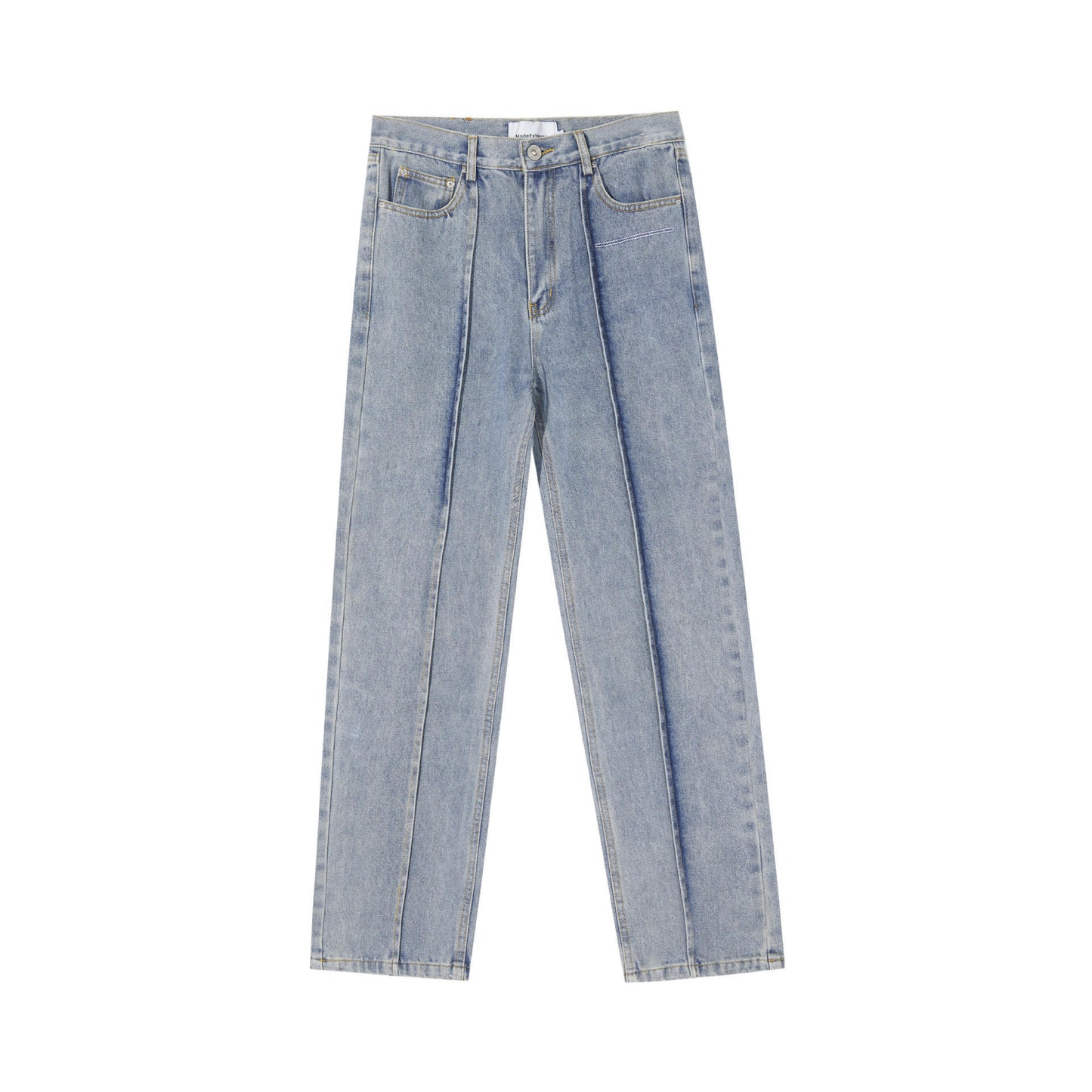 Deconstructing Stitching Straight Jeans For Women