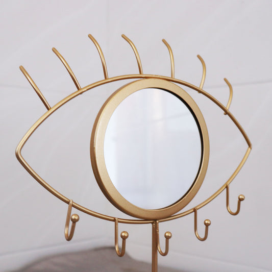 Jewelry shelf dresser mirror makeup mirror