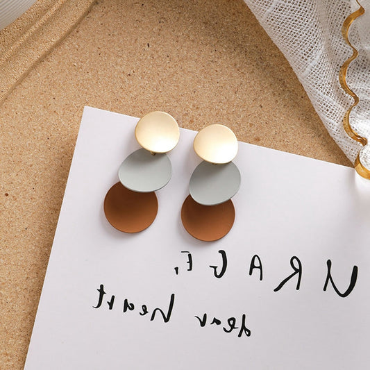 Long brown earrings earrings