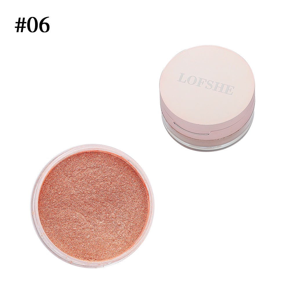 6-color High-gloss Loose Powder Lasting Waterproof