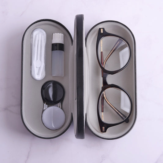 Double-layer Dual-purpose Glasses Case Contact Lens Case