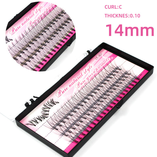 Single Eyelashes, Hairy Chicken Paw Hairs, Grafted Eyelashes, A Cluster Of 10 Self-grafted, Inoculated False Eyelashes