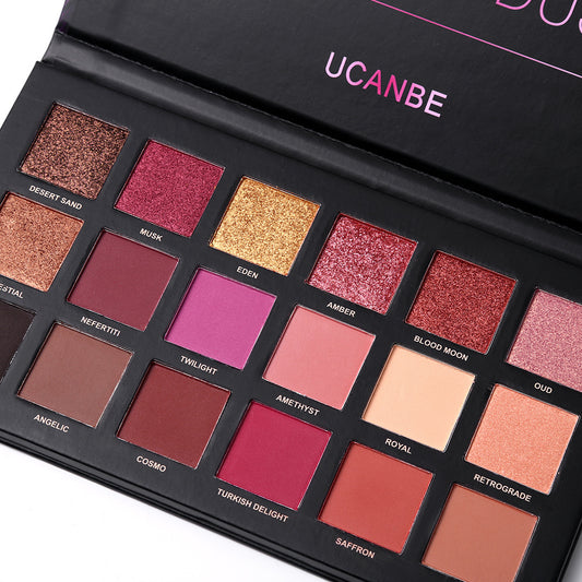 The New 18-color Rose Gold Eyeshadow Palette