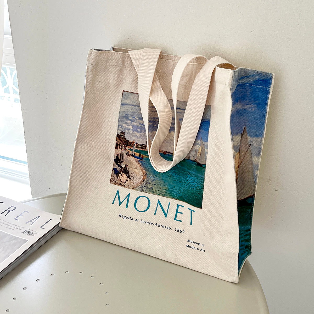 School Bag Portable Zipper Tote