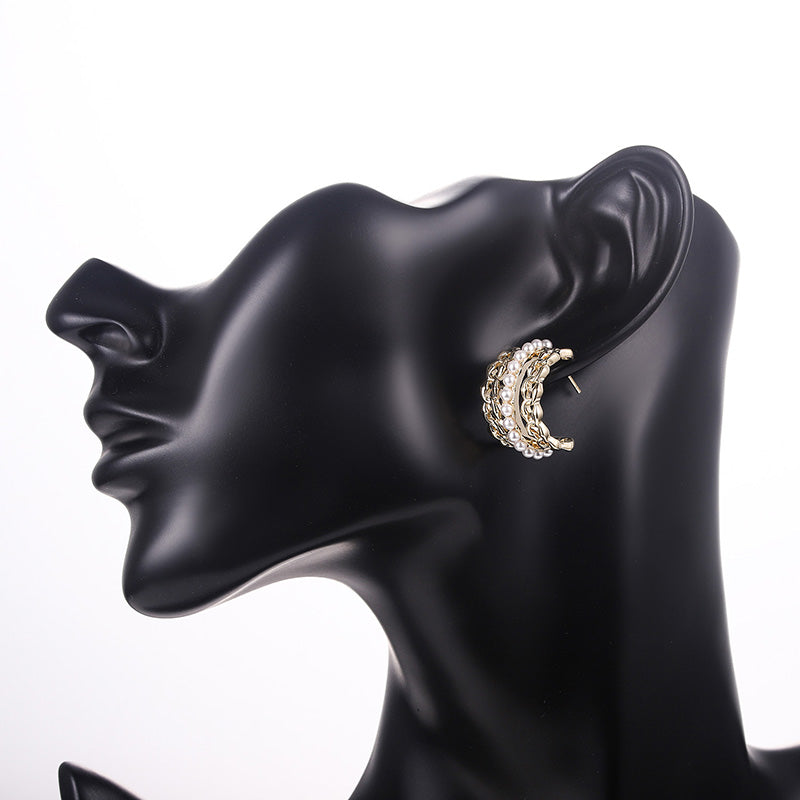 Temperament Earrings Retro European And American Earrings Irregular Earrings