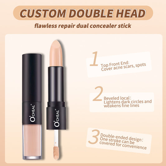 Liquid Concealer Double-headed Contour Stick Three-dimensional Face Brightening