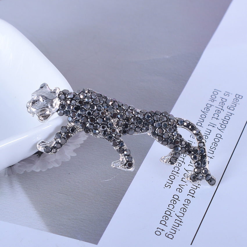 Brooch, Silk Scarf Buckle, Animal Rhinestones