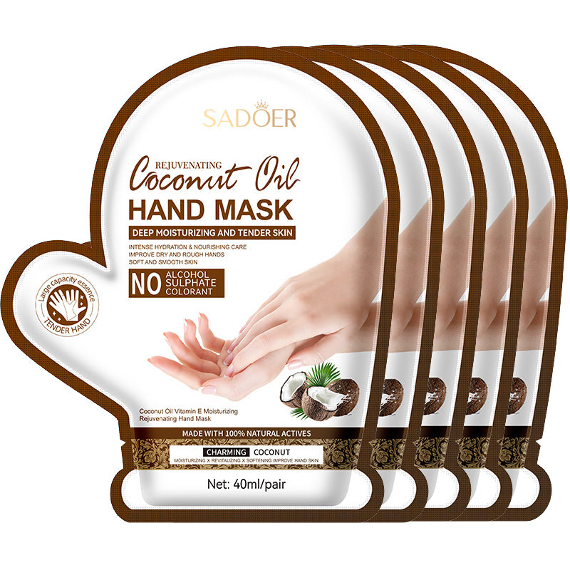 Coconut Oil Vitamin E Nourishing Hand Mask For Soft Smooth Skin