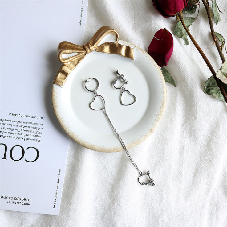 One-piece Ear Bone Clip Asymmetric Earrings