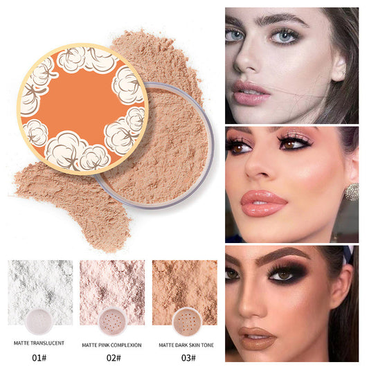 Concealer Loose Powder Fix Matte Waterproof Anti-Sweat