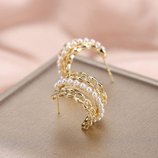 Temperament Earrings Retro European And American Earrings Irregular Earrings
