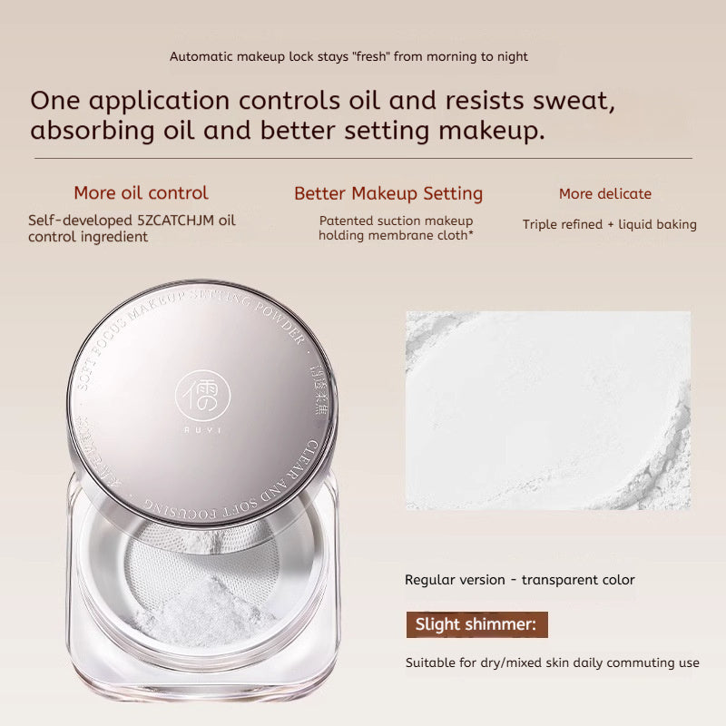 Oil-control Makeup-setting Long-wearing Waterproof And Sweat-proof Loose Powder