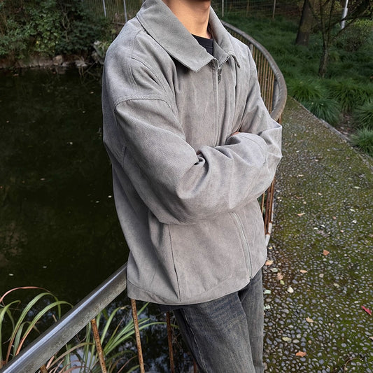 Men's Fashionable Retro Short Padded Jacket