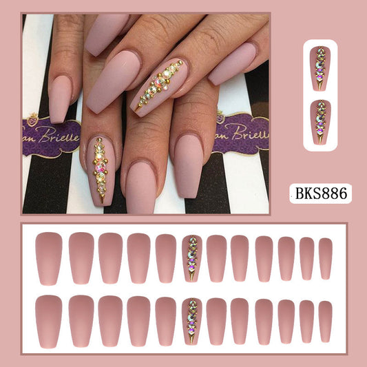 Matte Nail Tip Ballet Nail Frosted Nail Patch Long