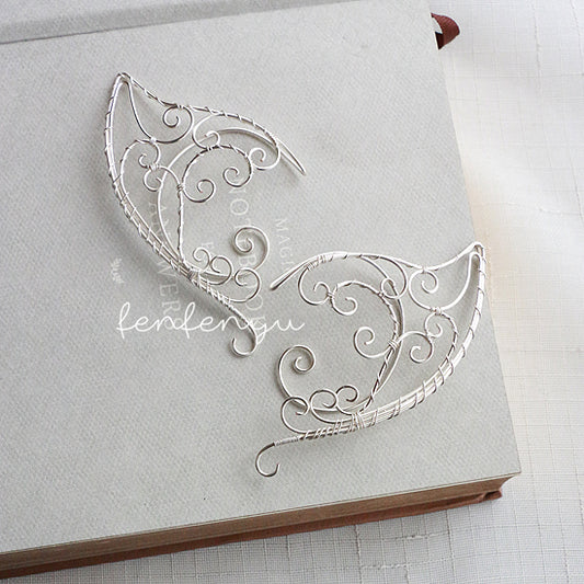 Fairy Earrings Russian Goddess Temperament Ear Piercing Ear Hanging Clip