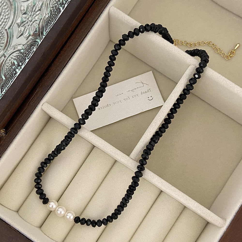 Fashion Simple Zircon Pearl Necklace For Women
