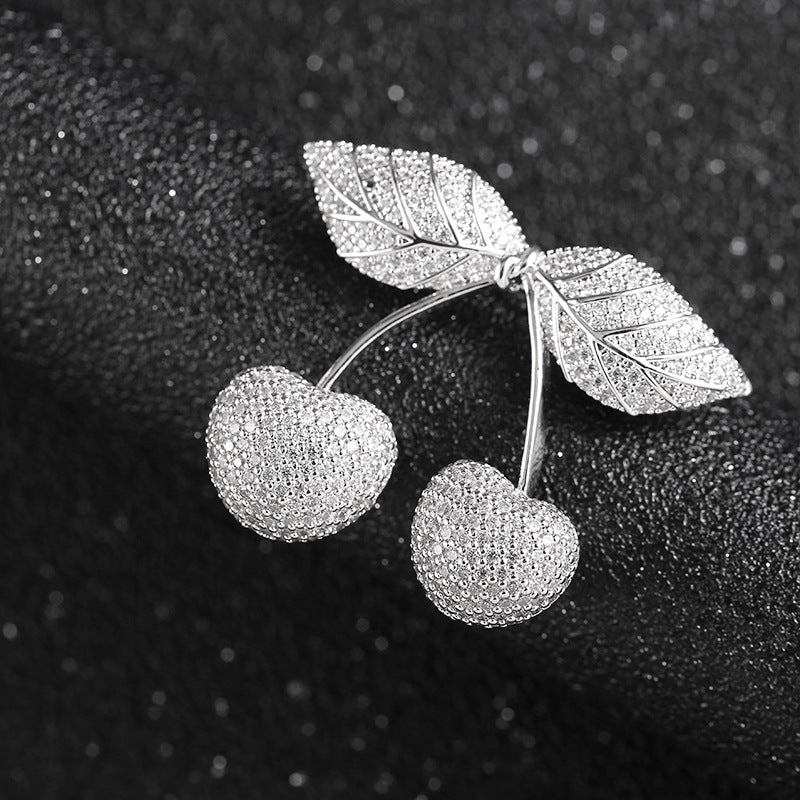 Women's Fruit Pin Cherries Temperament Brooch
