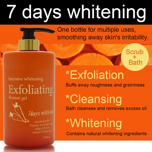 7 Days Exfoliating Body Wash Whitening Shower Gel Body Wash Shampoo